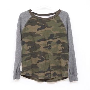 Boys long-sleeved camouflage shirt
